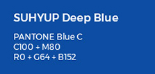 SUHYUP Deep Blue PANTONE Blue C C100 + M80 R0 + G64 + B152
